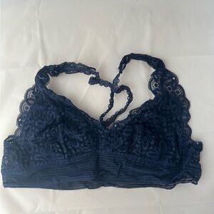 Victoria's Secret Lace Bralette - Deep Blue